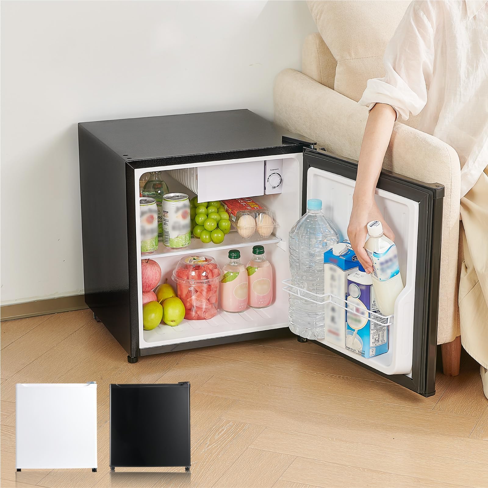 Amazon | 【置き場所を選ばないコンパクト設計】clasimple 冷蔵庫 50L